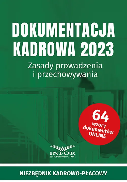 Książka Dokumentacja Kadrowa Zasady prowadzenia i przechowywania w ksiegarnia-wrzeszcz.pl