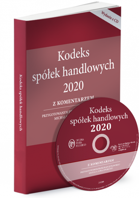 Książka Kodeks spółek handlowych 2020 z komentarzem w ksiegarnia-wrzeszcz.pl